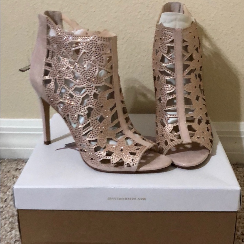 Jessica Simpson Sparkle and Shine! Gold Booties